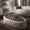 Konferenční stolek Marble Oval