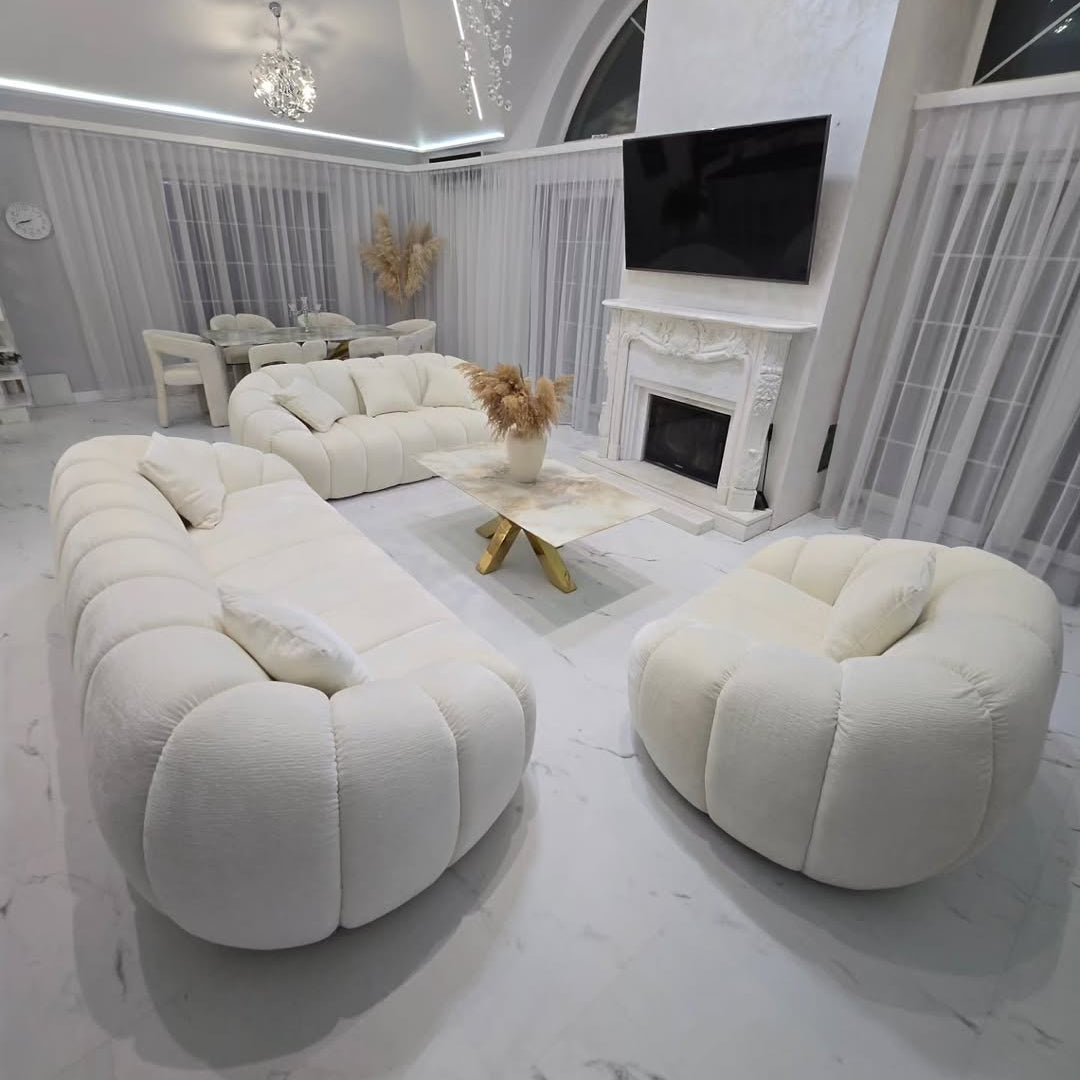 Sedačka Bubble 4–3–1 a Konferenční stůl 130 × 70 cm 