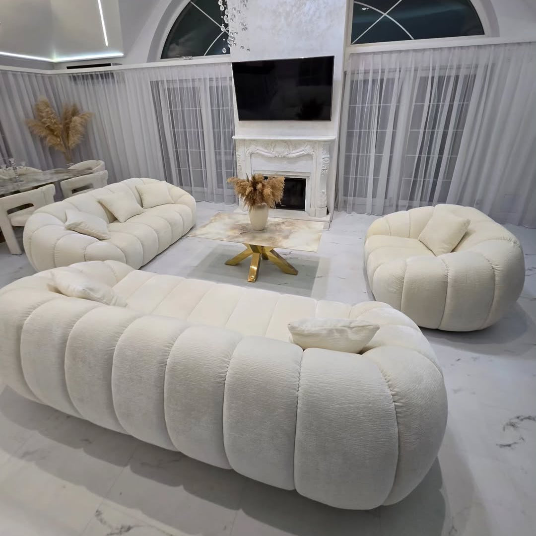 Sedačka Bubble 4–3–1 a Konferenční stůl 130 × 70 cm 